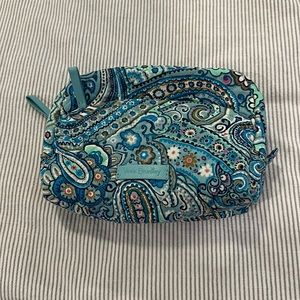Vera Bradley Blue Paisley Cosmetic Bag